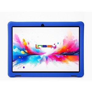 LINSAY 10.1"Octa Core  256GB Storage Android 15 Tablet with Blue Kids Defender Case - 1 of 4
