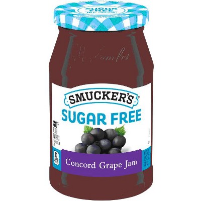 Smucker's Sugar Free Concord Grape Jam with Splenda Brand Sweetener, 12.75 Ounces (Pack of 4)