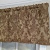 RLF Home 100% Cotton Marruecos Tailored  Unlined Windows Rod Pocket Valance 51" x 12"  Brown - 4 of 4