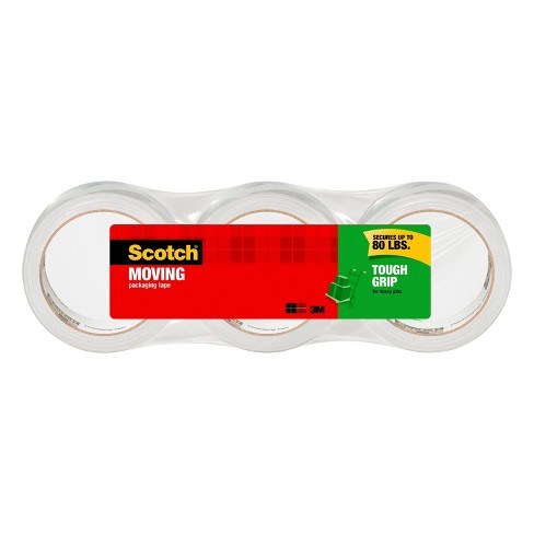 Scotch Compact and Quick Loading Dispenser for Box Sealing Tape, Red, 3 Core
