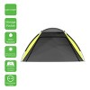 Leisure Sports UV-Protection Beach Tent Sun Shelter With Carry Bag - Yellow - 3 of 4