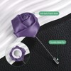 Unique Bargains Ribbon Alloy Multipurpose Use Durable Flower Lapel Pin 3.5 x 1.38 Inch  24 Pcs - 2 of 4