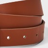 Women's Chunky Center Bar Buckle Belt - A New Day™ Brown - 3 of 3