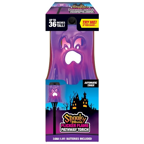 Spooky Halloween Flickering Flame Pathway Led Torch - Ghost : Target