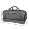 World Traveler Dejuno 30-Inch Nylon Rolling Duffel Bag with Drop Bottom - 3 of 4