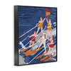 Stupell Industries Retro Water Ski Show Pyramid Framed Giclee Art, Black, 11" x 14" - 2 of 4