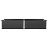 vidaXL Durable Garden Raised Bed with Large Capacity - 78.7"x39.4"x21.3" WPC Gray - Suitable for DIY Gardening - Weather-Resistant - 3 of 4