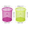 Unique Bargains Metal Large Capacity Round Desk Accessories Mesh Pen Holders 2 Pcs - 2 of 4