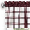 Kate Aurora Windowpane Plaid Country Farmhouse Rod Pocket Window Valance - 4 of 4