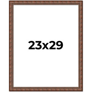 PosterPalooza | 23x29 Modern Bamboo Picture Frame, UV Acrylic, 5 Finishes - 1 of 4