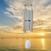 Woodstock Wind Chimes Signature Collection, Woodstock Windsinger Chime, Amazing Grace 49'' Silver Wind Chime WWAG - image 2 of 4