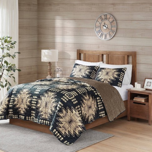 Woolrich Bitter Creek California King Comforter Set in Grey/Brown