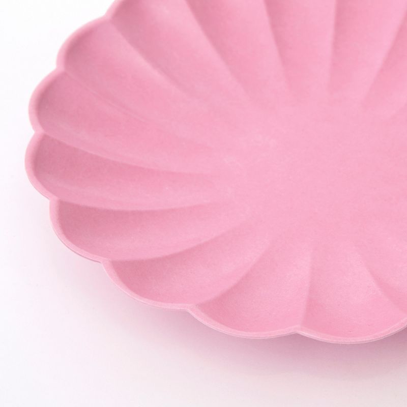 Meri Meri Large Bubblegum Pink Compostable Plates (Pack of 8), 2 of 4