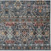 HomeStock Washable Grant Teal/Ivory 2x8, Traditional, Machine Woven with Printed Designs - 4 of 4