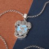 Harry Potter Womens Silver Plated Ravenclaw House Pendant, 16 + 2'' - 4 of 4