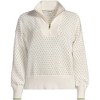 Lands' End Women's Drifter Shaker Wedge Quarter Zip Sweater - 3 of 4