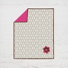 Bacati - Damask Pink Fuschia Chocolate 4 pc Crib Bedding Set with Diaper Caddy - 4 of 4