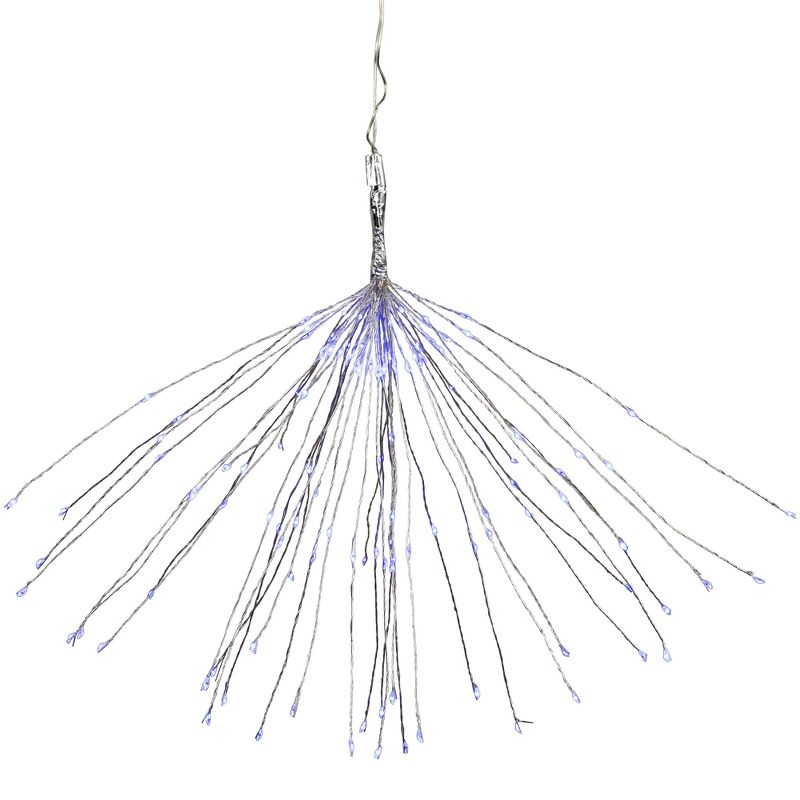 Northlight 20" LED Lighted Firework Silver Branch Christmas Decoration - Blue Lights, 1 of 8
