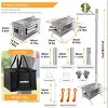 Artloge Large Portable Hot Tent Stove Wood Burning Stove with 7 Stainless Chimney Pipe & Tool & Bag & Ground Stake for Outdoor Camping Heating Cooking - 2 of 4
