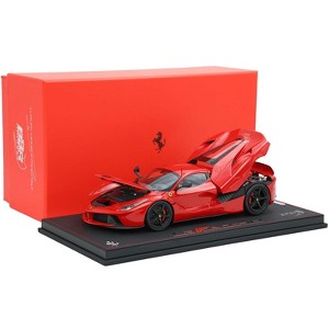 Ferrari LaFerrari Rosso Corsa Red with Black Wheels With Display Case Limited Edition to 120 pcs 1/18 Diecast Model Car by BBR - 1 of 4