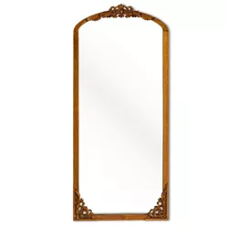 Zachary Full Length Mirror Free Standing Carved Floor Mirror 69" x 30" - The Pop Maison