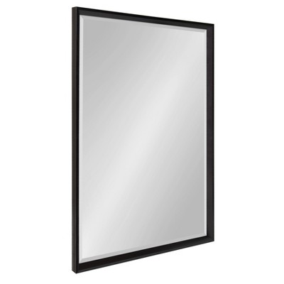 26" x 38" Calter Framed Wall Mirror Black - Kate and Laurel