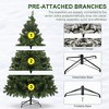 Allovit Premium Christmas Decorations, Christmas Tree 6/7 Ft Artificial Pine Tree & Flame Retardant PVC Branches Sturdy Metal Base for Home/Yard - 3 of 4