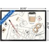 Trends International Pokémon: Pikachu Lifestyle - Map Framed Wall Poster Prints - 3 of 4