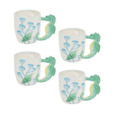 C&F Home Bluewater Bay Mug Set of 4