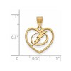 Black Bow Jewelry 14k Yellow Gold Plated Sterling Silver Tampa Bay Lightning NHL Pendant - 2 of 3