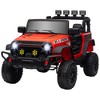 Qaba 12V Ride on Car, Ride on UTV, Battery Powered Toy Car with Bluetooth, Parent Remote, 4 Suspension Wheels, Music Horn LED Lights - 4 of 4