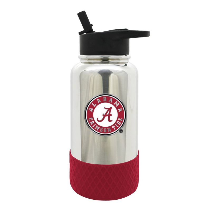 NCAA Alabama Crimson Tide 32oz Chrome Thirst Hydration Water Bottle, 1 of 4