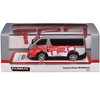 Toyota Hiace Widebody Van RHD "TRD" Gray and White with Red Graphics "Hobby64" Series 1/64 Diecast Model Car by Tarmac Works - 4 of 4