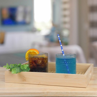 Darware Clear Hobnail 12oz Glass Tumblers, Set of 6