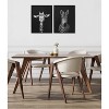 Kate & Laurel All Things Decor (Set of 2) 18"x24" Sylvie Minimalist Giraffe and Zebra Wall Art by The Creative Bunch Studio: Modern Canvas - 3 of 3