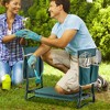 Costway Folding Garden Kneeler Seat Bench w/2 Bonus Tool Pouches EVA Foam Pad - image 2 of 4