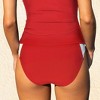 Women's Sleek Black Mid-Rise Colorblock Bikini Bottoms - Cupshe - 3 of 4