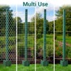 Metal Fence Posts,Sturdy Duty Metal Fence Post, Pack of 10, No Dig Garden U Post for Wire Fencing Steel Post for Yard - 4 of 4