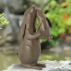 SPI Home Tender Moment Rabbits Garden Sculpture – 21-Inch Cast Aluminum Outdoor Bunny Statue in Antique Bronze - 4 of 4