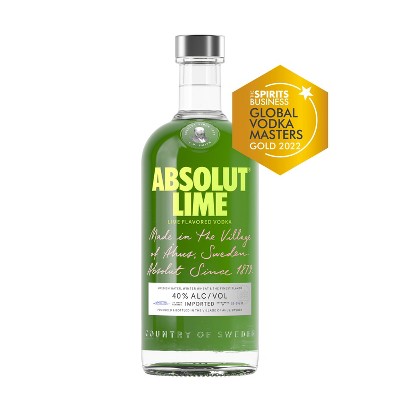 Absolut Lime Flavored Vodka - 1.75L Bottle