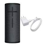 Ultimate Ears BOOM 3 Wireless Bluetooth Speaker (Night Black) with Wall Charger