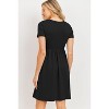 Hello Miz Women's Casual Mini T-Shirt Maternity Dress - 3 of 4