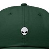 Dalix Lil Alien Embroidered Cotton Cap Outdoor Space Nature Dad Hat Mens - 2 of 4