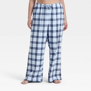 Women's Flannel Wide Leg Pajama Pants - Wild Fable™ - 1 of 3