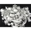 Northlight 125ct Shatterproof 4-Finish Christmas Ornament Set 5.5" - Silver - 2 of 3