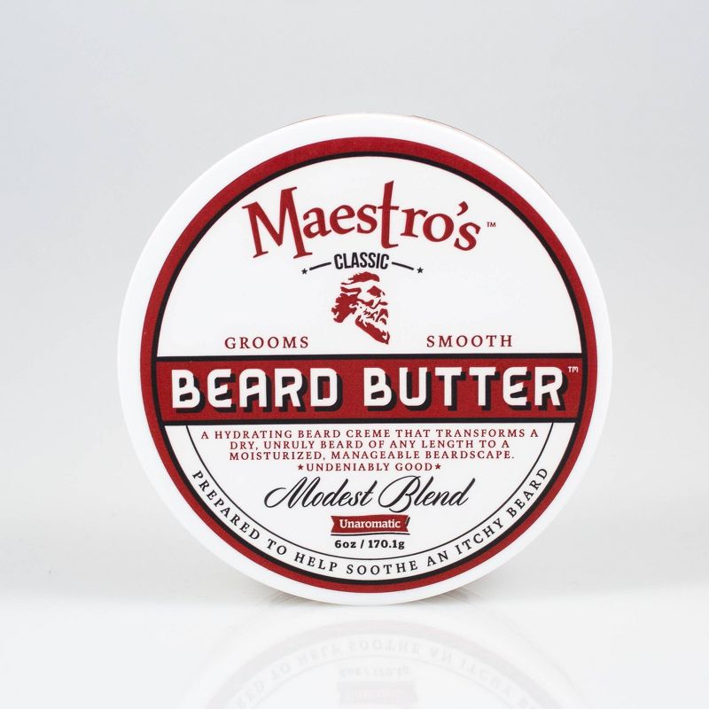 Maestro&#39;s Classic Beard Butter Modest Blend &#8211; 6.0oz, 1 of 7