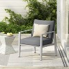 Mlmh & Kngwa 25.6"W Modern Silver Lounge Chair - 2 of 4