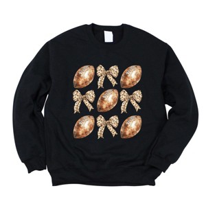 Simply Sage Market Coquette Football Chart Sweatshirt - 1 of 4
