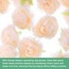 Unique Bargains Silk Artificial Peony Flower Heads Decorations - 2 of 4