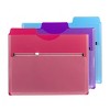 Smead Project Organizer with Zip Pouch, 1/3- Cut Tab, Letter Size, Assorted Colors, 3 per Pack (89617) - 3 of 4